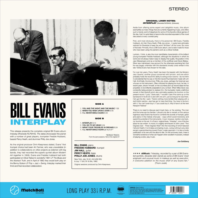 Bill Evans - Interplay W/ Jim Hall - LP | JazzMessengers
