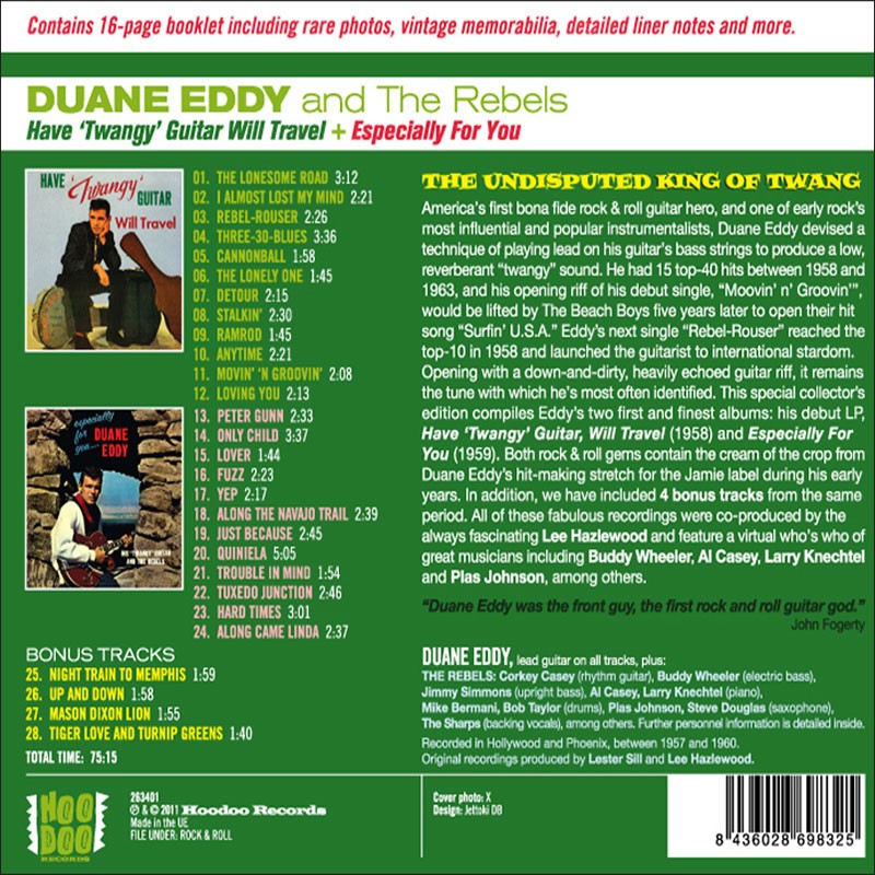Duane Eddy Avid Rock 'n' Roll CD Album Five Classic Albums Plus 