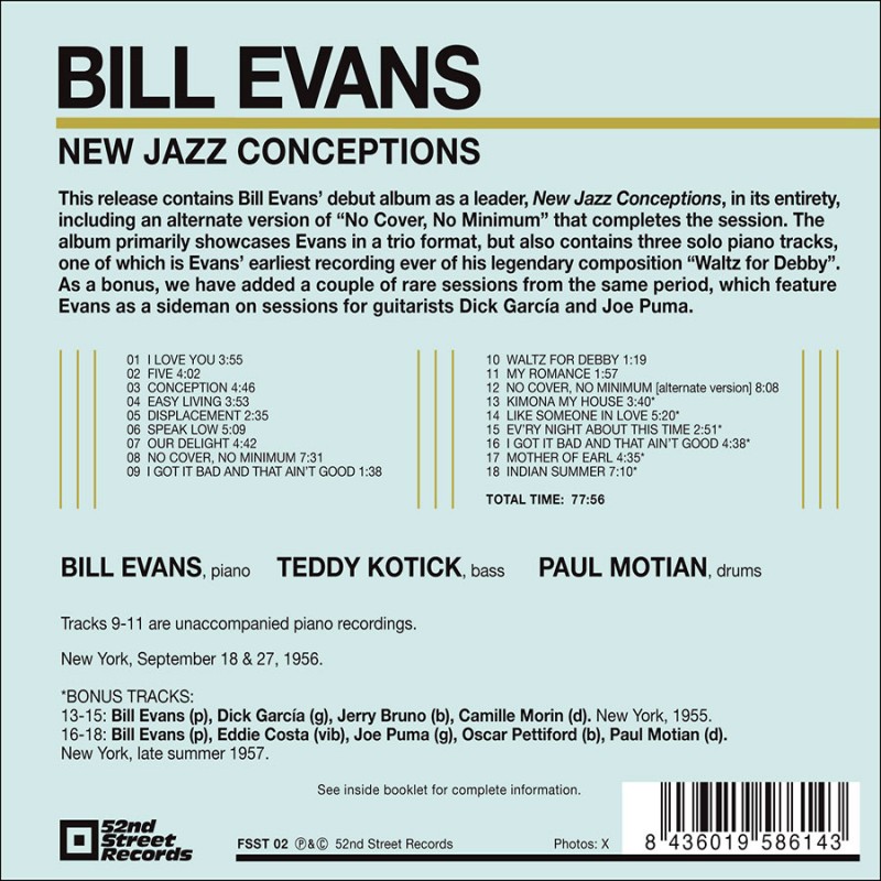 Bill Evans / New Jazz Conceptions - www.shipsctc.org