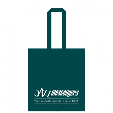 Jazz Messengers - Dark Green Tote Bag -White Lette