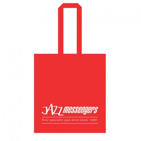 Jazz Messengers - Red Tote Bag -White Letters